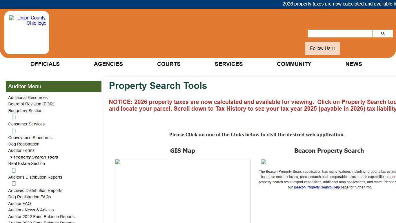 Union County, Ohio - Property Search Tools