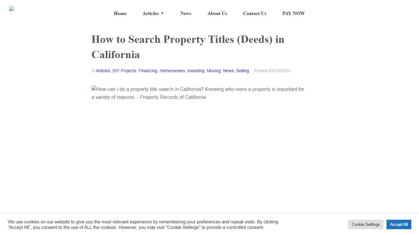 How to Search a Property Title (Deed) in California - Easy Way