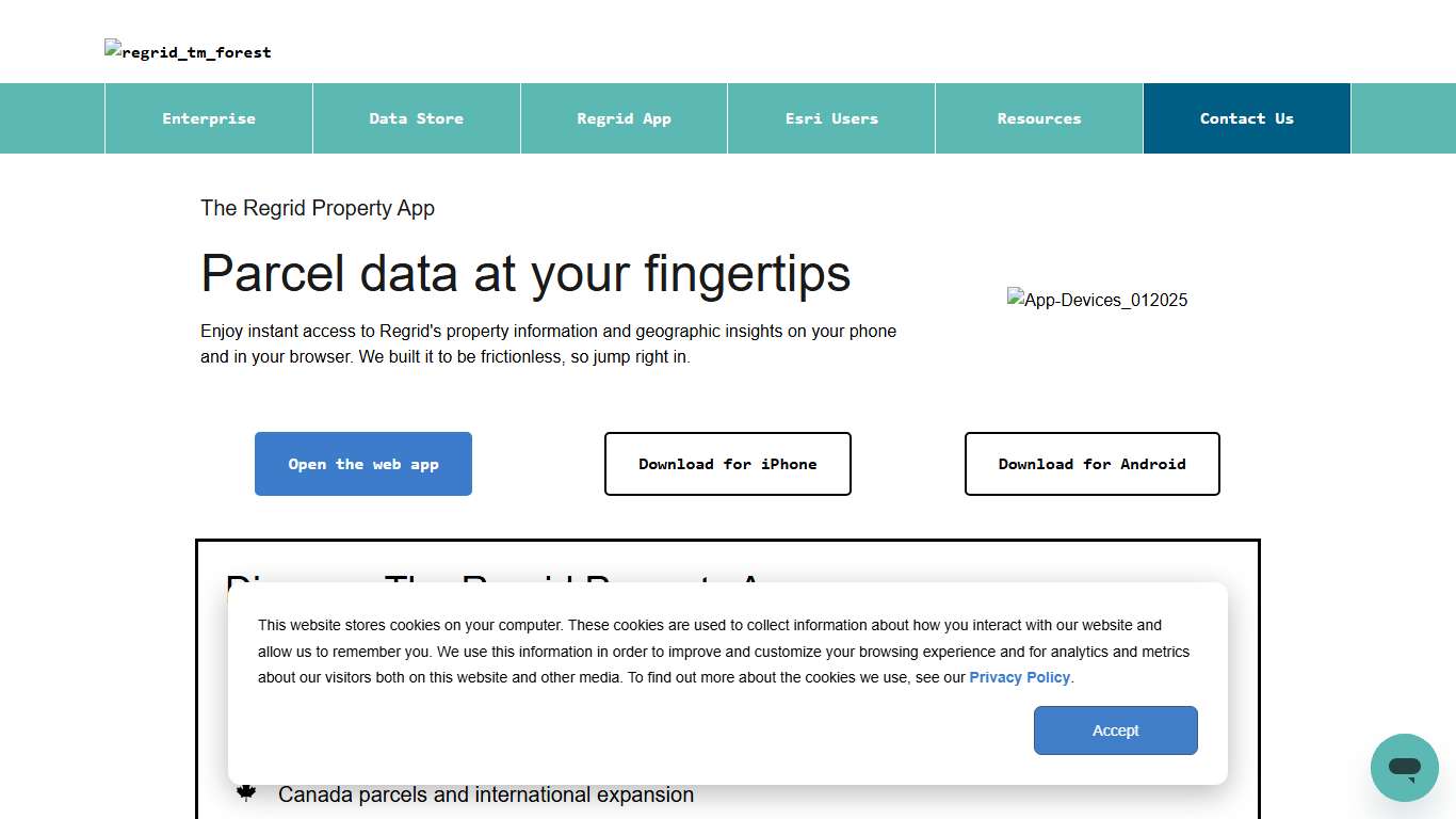 The Regrid Property App | Search, Discover, Interact with Land Parcels
